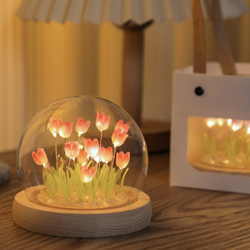 Lampe DIY tulipe à monter – Douce lumière florale