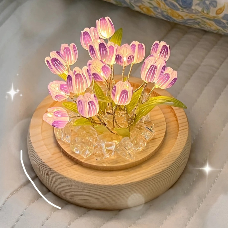Lampe DIY tulipe à monter – Douce lumière florale