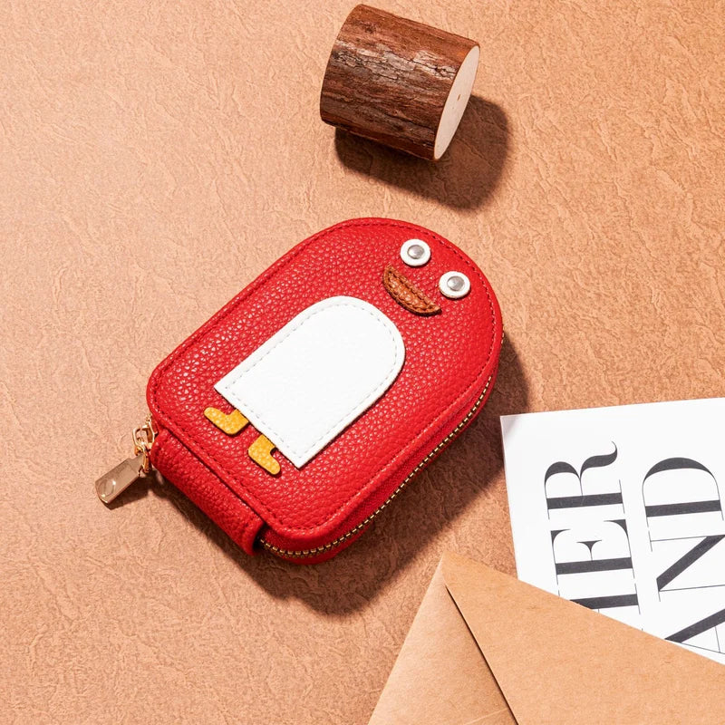 Kortholder - kompakt og slitesterk pingvinmønster