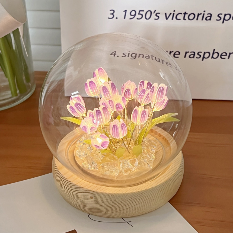 Lampe DIY tulipe à monter – Douce lumière florale