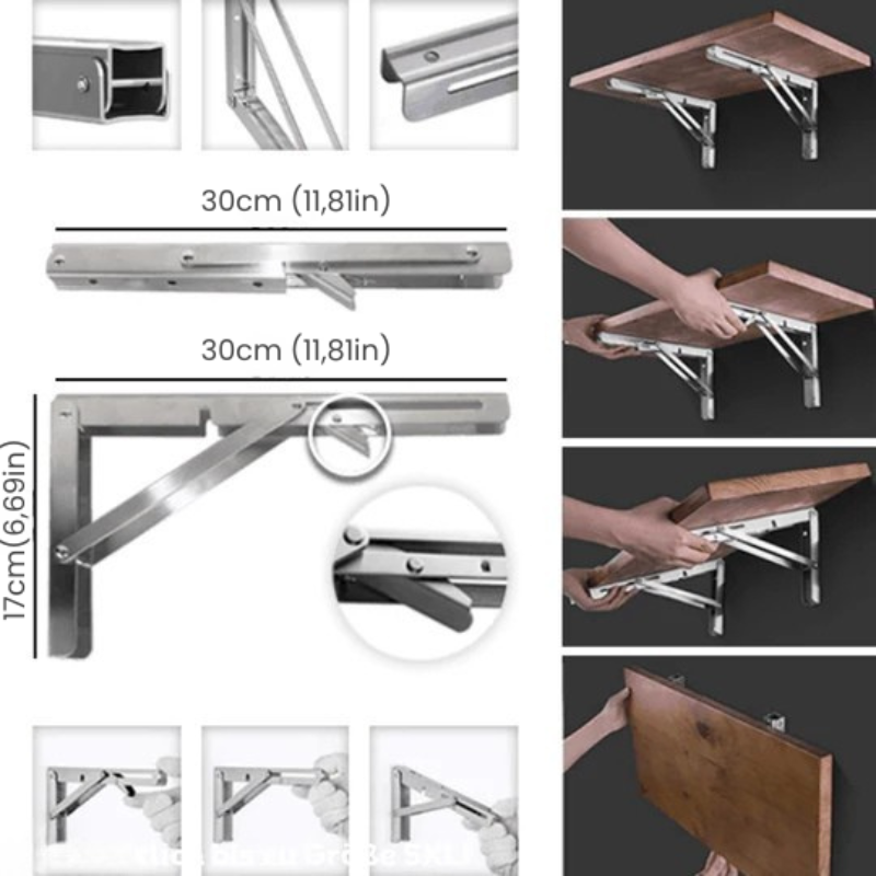 Support rabattable solide pour optimiser l’espace (X2)