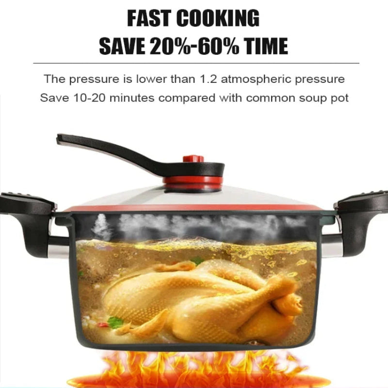Cocotte cu micro-presiune pentru gătit rapid și gustos