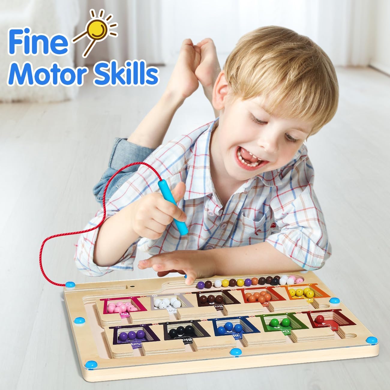 Learning colors while having fun with magnets