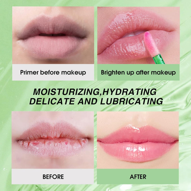 שפתיים עסיסיות ומבריקות במגע אחד