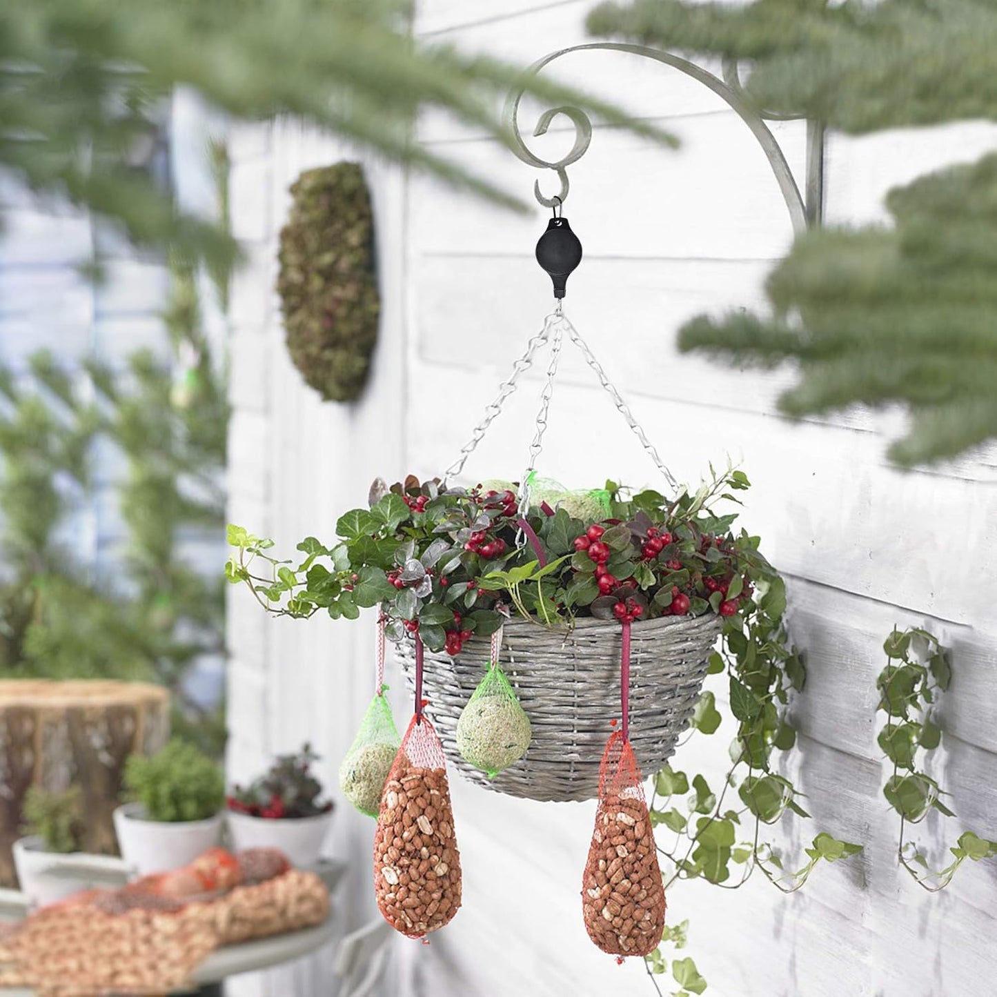 Få enkelt tilgang til dine hengende planter (x4)