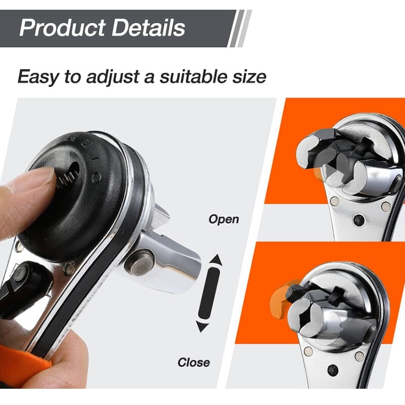 360° adjustable ratchet wrench for all your bolts