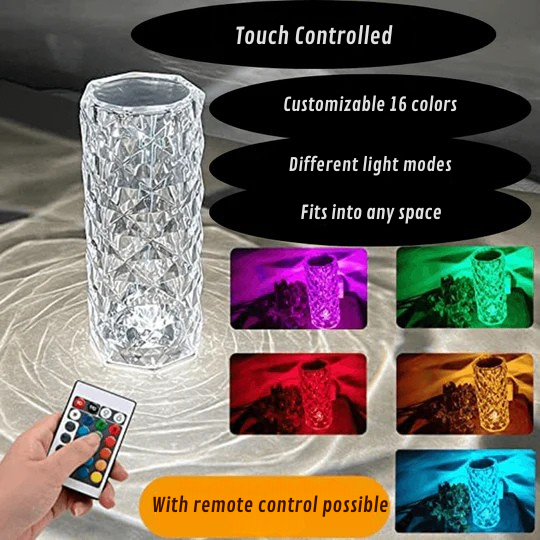 CrystalMax™ - LED Bordlampe med krystalleffekt
