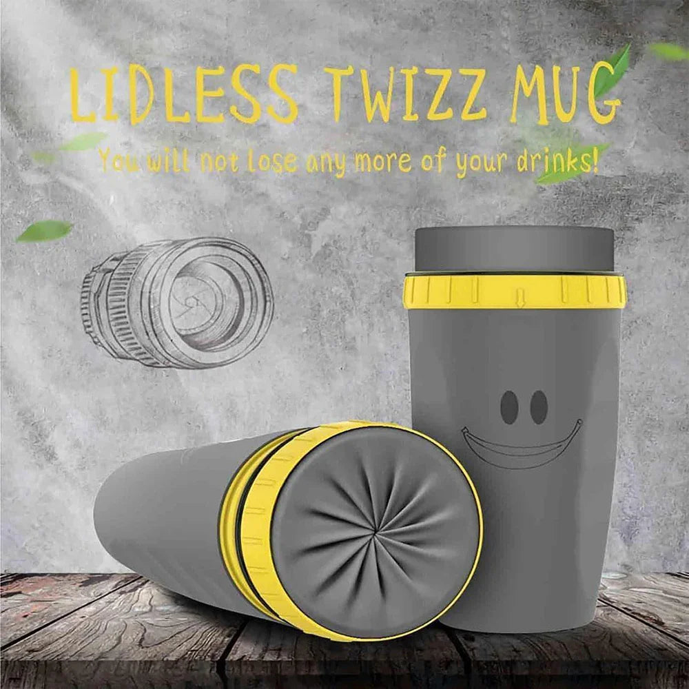 蓋のない密閉カップ – こぼさずに飲む