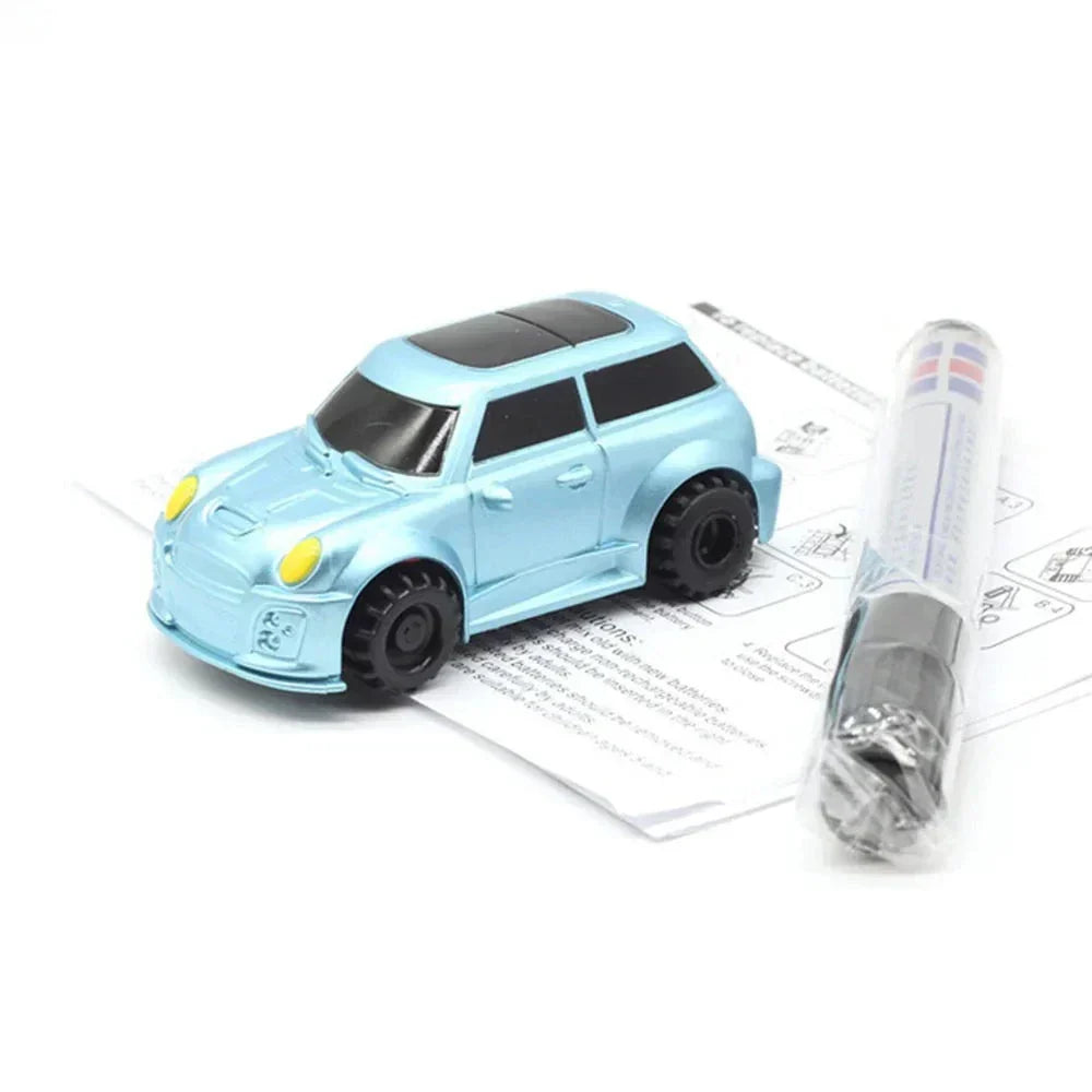 El coche mágico que sigue tus dibujos como por arte de magia