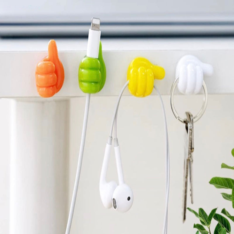 Clever hooks for cables, brushes, earphones, and more (x10)