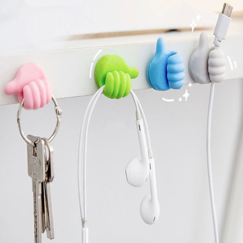 Clever hooks for cables, brushes, earphones, and more (x10)