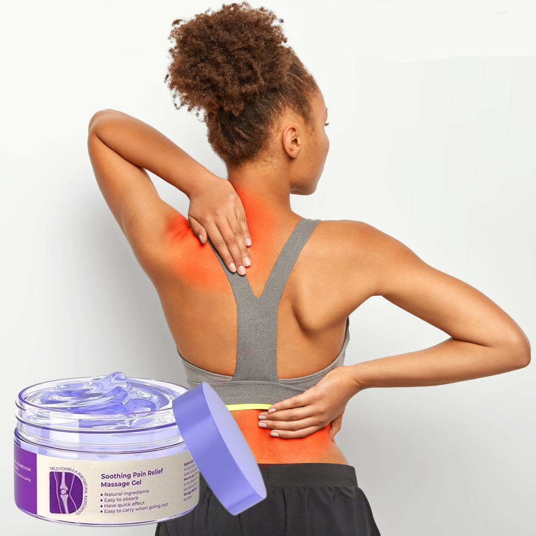 Natural soothing gel to relieve pain and tension