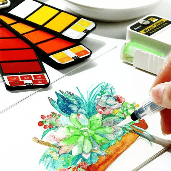 Paint everywhere with this portable watercolor kit