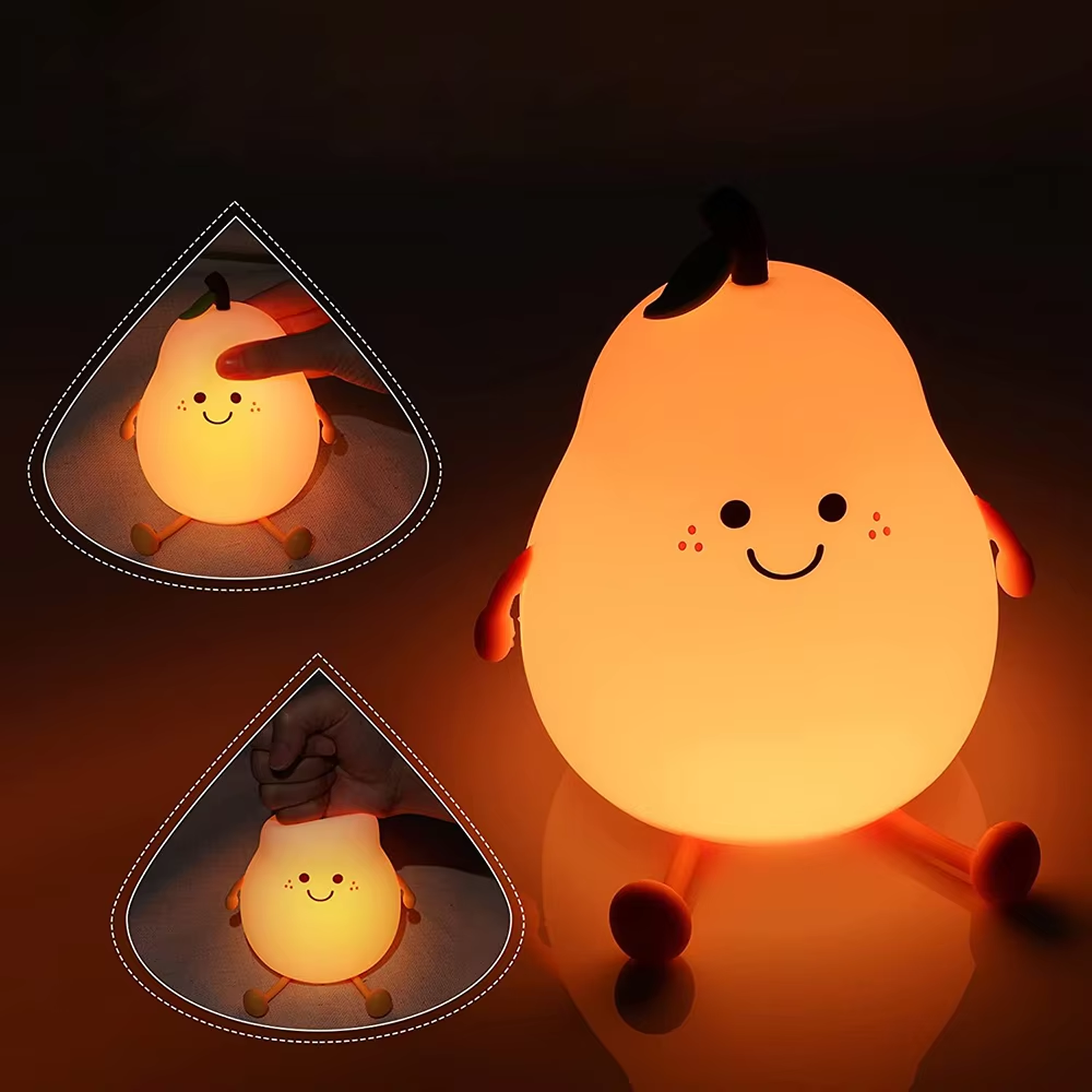 Luce notturna in silicone ricaricabile per bambini