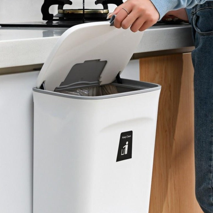 Zawieszony kosz na śmieci odporny na wycieki i zapachy do idealnej kuchni