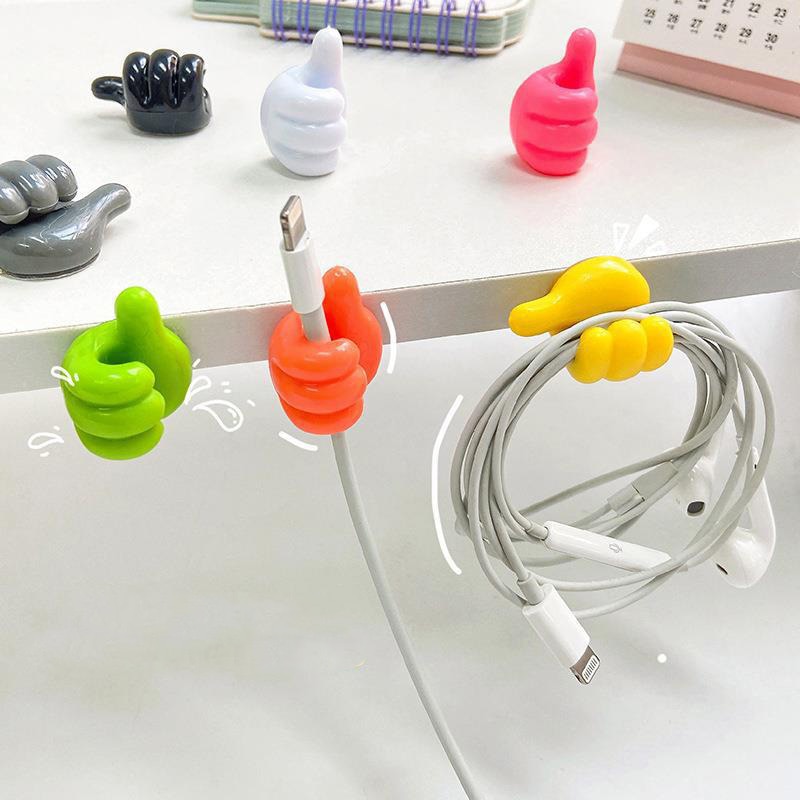 Clever hooks for cables, brushes, earphones, and more (x10)