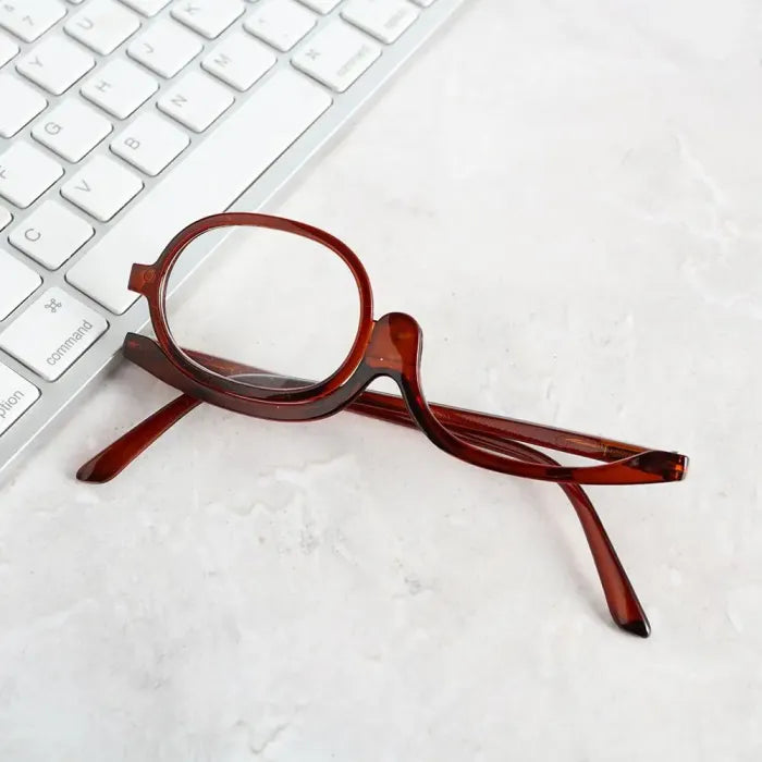 回転メイク用眼鏡:精度と快適さ