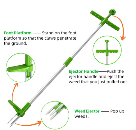 鋼製の雑草除去器