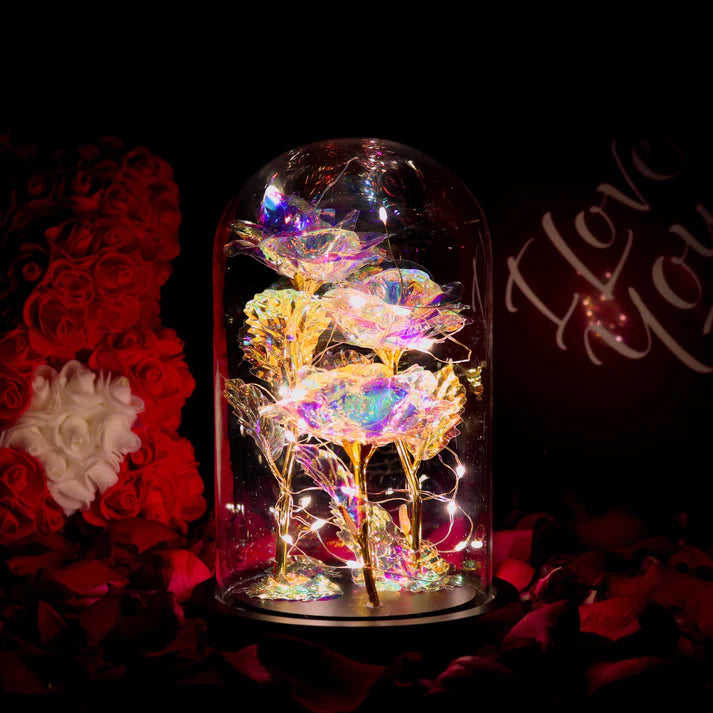 Rosa bajo Campana – Elegancia Lumínica y Atemporal