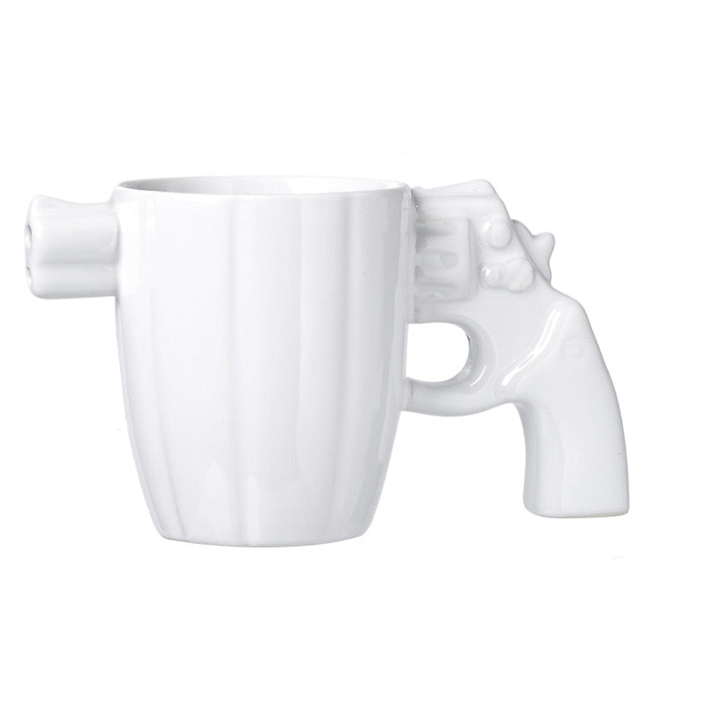 Ultra original design mug with a gun handle 