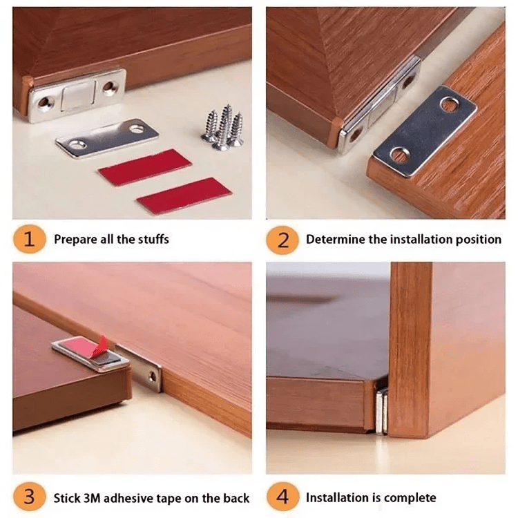 Fecho de segurança compacto – Proteja os seus objetos com um clique (x4) 