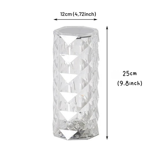 Dekorative LED-Lampe im Kristallstil 