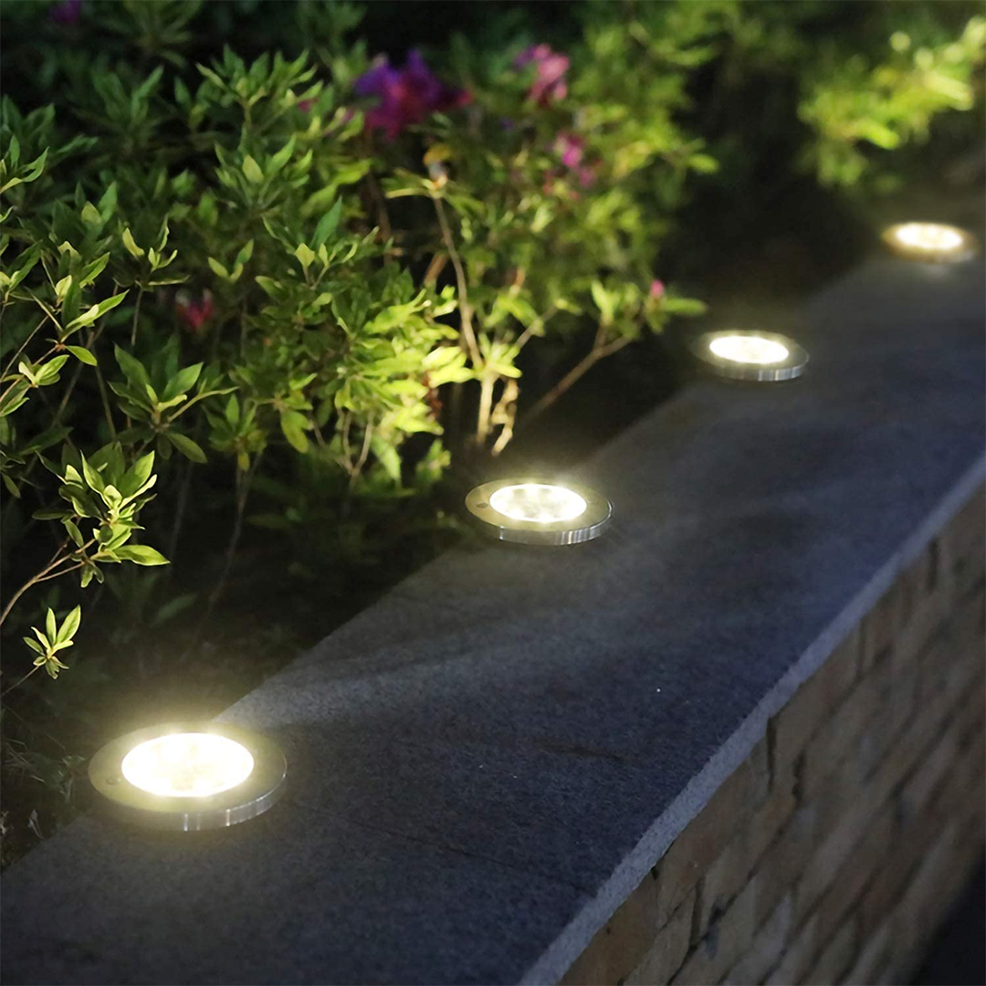 Dekorativ solcellelampe til udendørs stier (x4) 