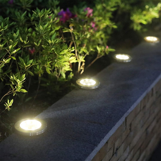 Dekorativ solcellelampe til udendørs stier (x4) 