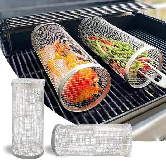 Rotationsgrillkurv for jævn madlavning uden besvær 