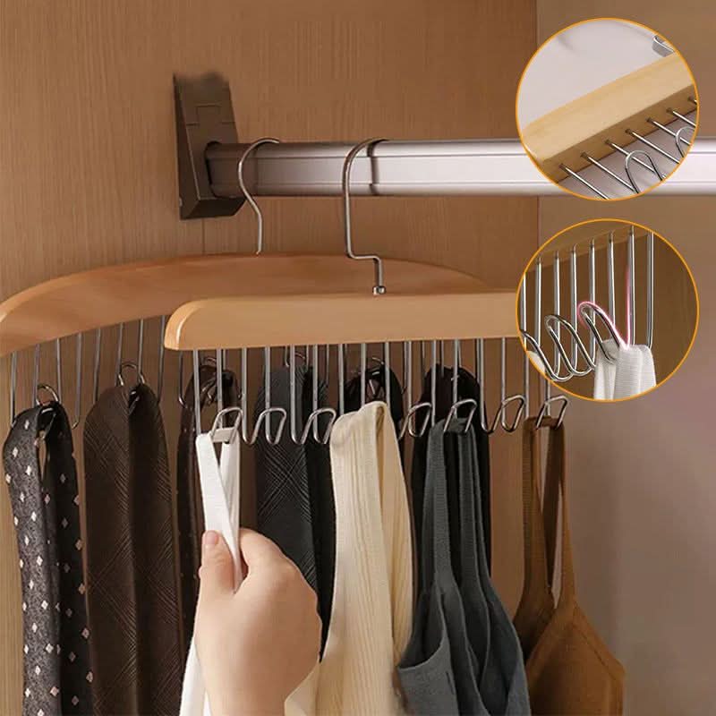 Mehrfachhaken-Holzkleiderbügel für eine elegante Aufbewahrung 