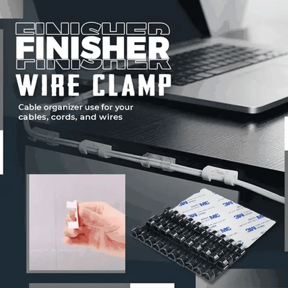 Quick and discreet fasteners for cables and wires (x20) 