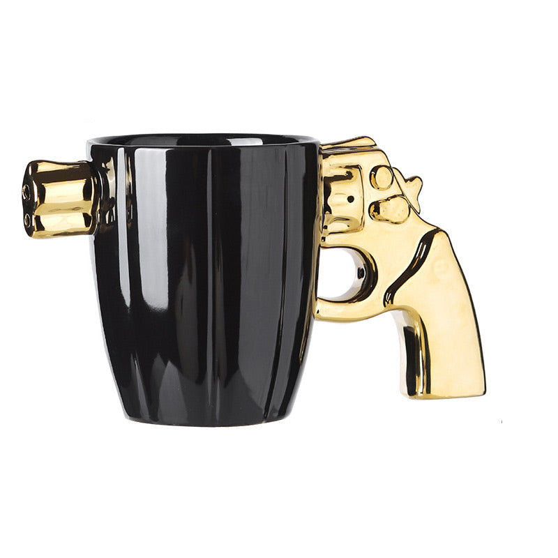 Ultra original design mug with a gun handle 