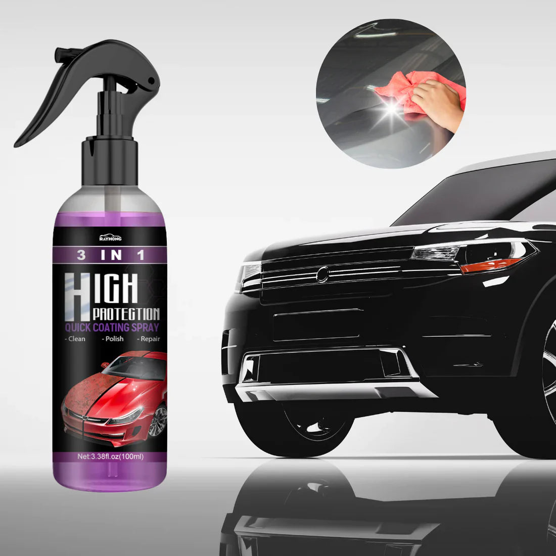 Øjeblikkelig glans og beskyttelse i én spray 