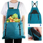 Praktische Garten-Schürze mit großer Ernte-Tasche 