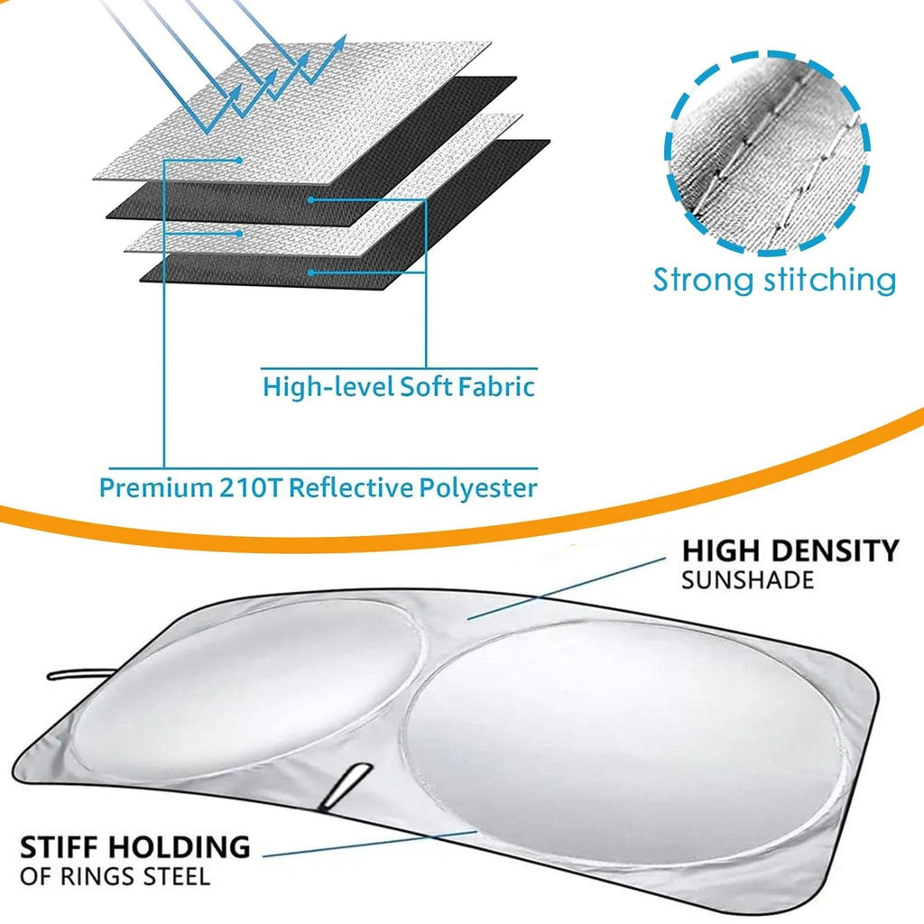 Protetor solar para carro anti-calor sob medida e eficaz 