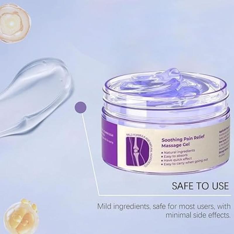 Přírodní uklidňující gel pro úlevu od bolesti a napětí 