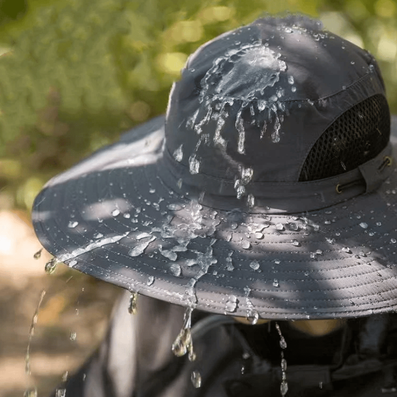 Chapéu com ventilador solar integrado 