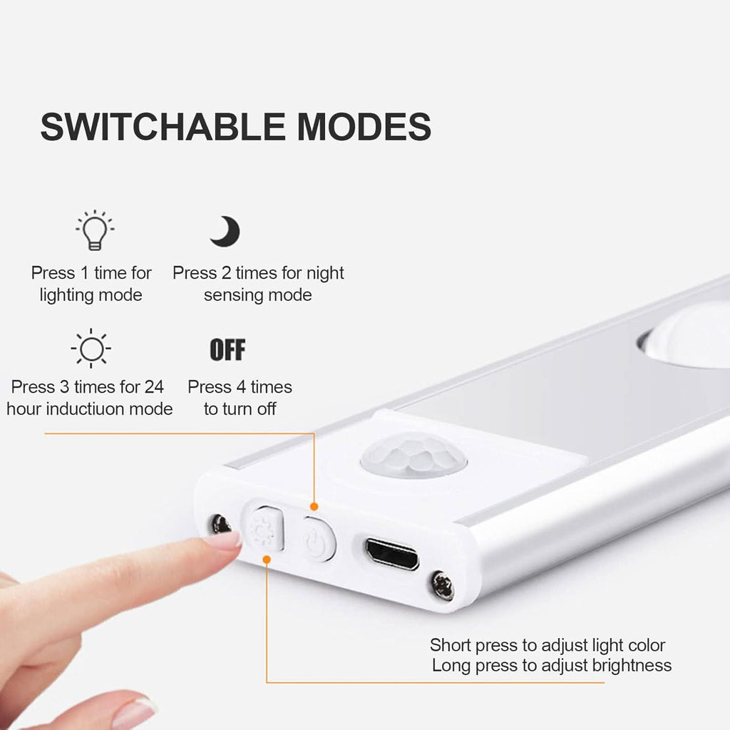 Lâmpada LED adesiva com detector de movimento inteligente 