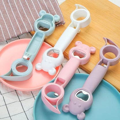Apribottiglie e barattoli multifunzione 4 in 1 