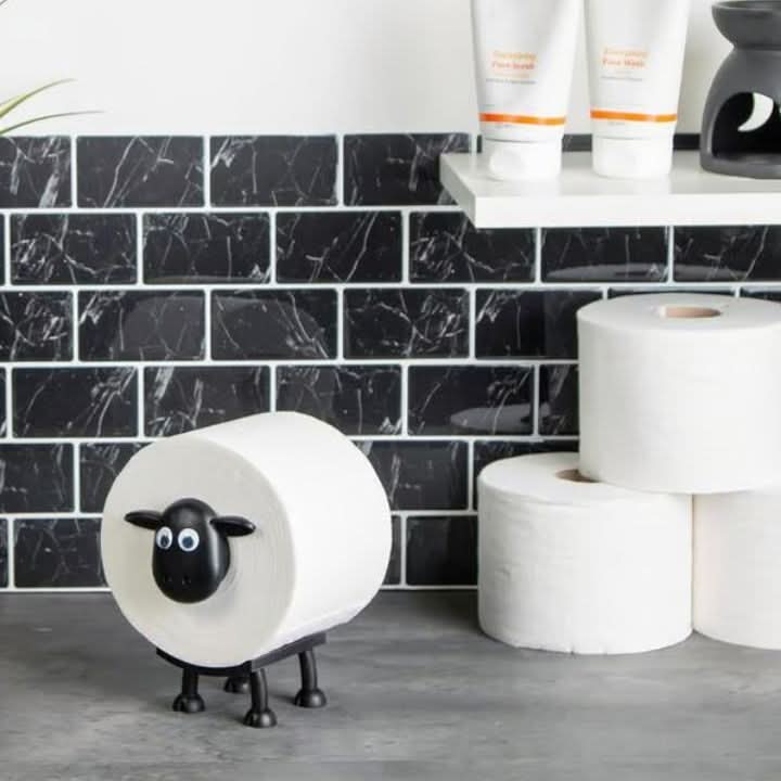 Toiletpapirholder i form af en får 