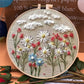 Kit de bordado floral para trabalhos manuais 