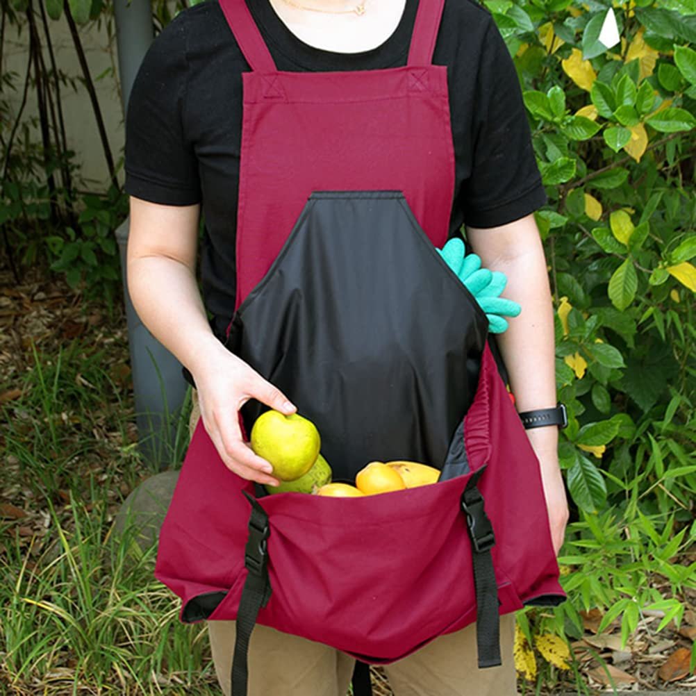 Praktische Garten-Schürze mit großer Ernte-Tasche 