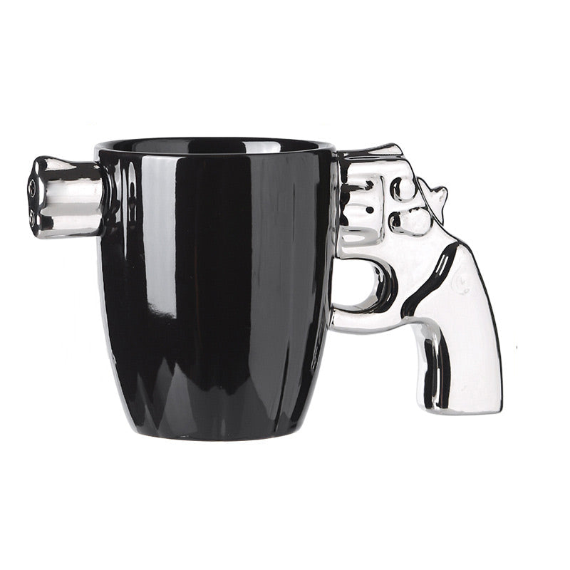 Ultra original design mug with a gun handle 