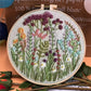 Kit de bordado floral para trabalhos manuais 