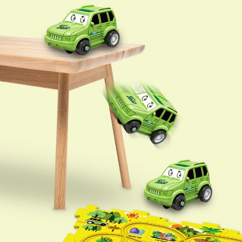 Oktatási kör-puzzle elektromos járművekkel 