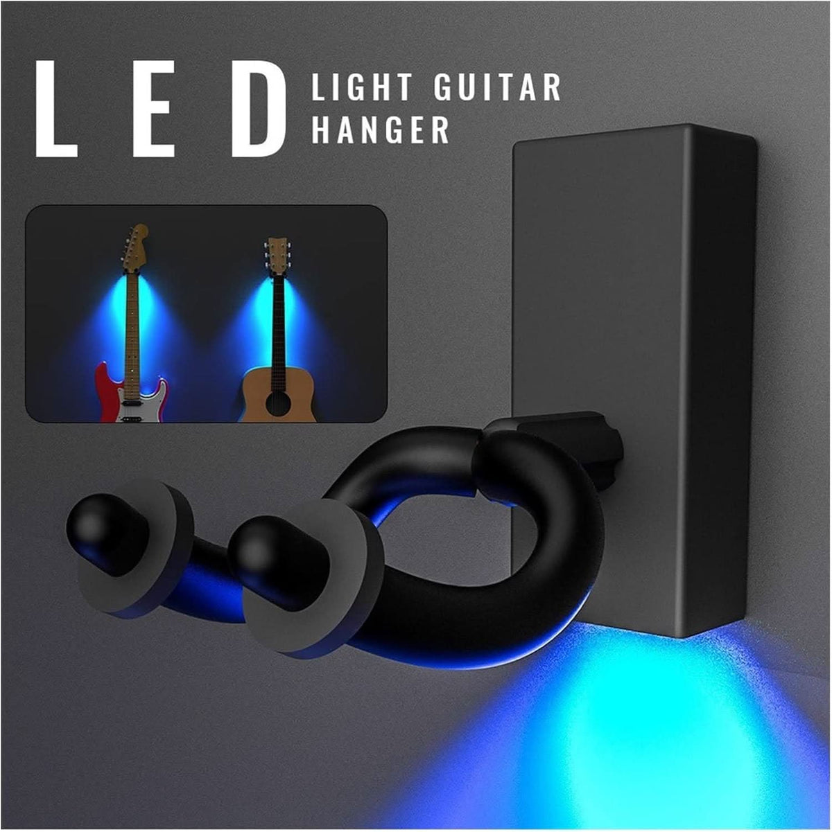 دعم LED للجدار للجيتار – أضئ آلتك 
