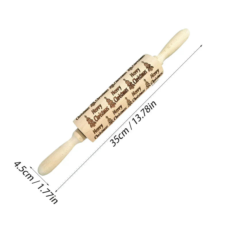 Perfekte festliche Kekse dank der gravierten Rolle 