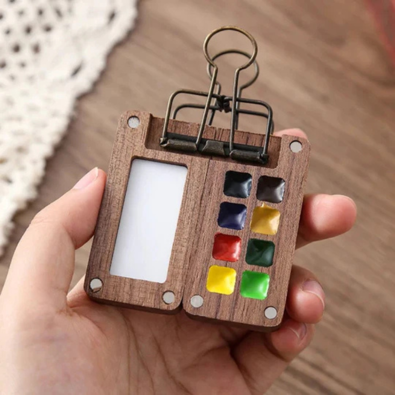 Pocket watercolor kit for painting anywhere 