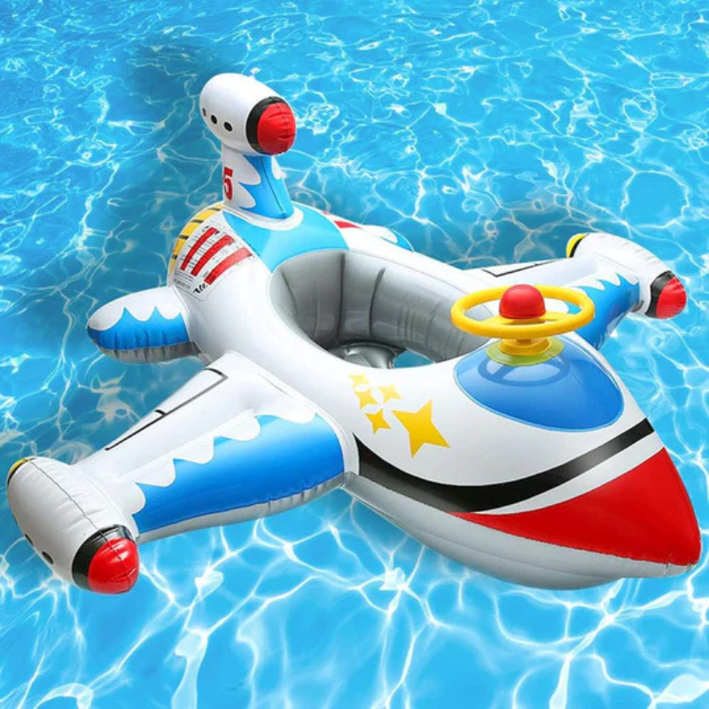 Children's airplane-style float for playing in the water 