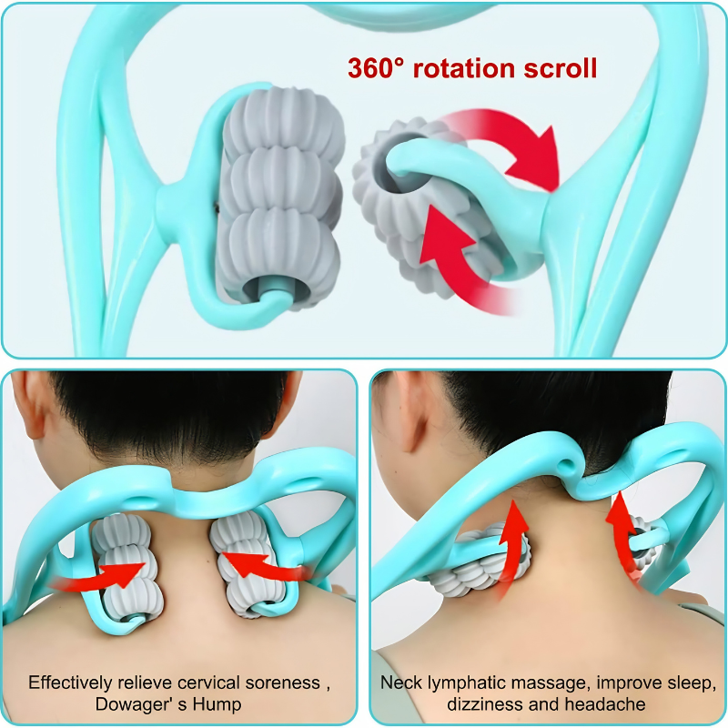 Rouleau manuel double poignée – application nuque ciblée